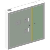 Шкаф с полиэстера двухсекционный ORION Plus,IP65,непроз.Двери,2050X600X300мм:верх=850мм,низ=1150мм FL348B FL348B
