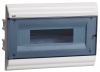 Щиток электрический HAGER GOLF внешней установки c прозрачной дверцей, 4 мод. (1x4) VS104TD