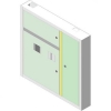 Щиток электрический HAGER GOLF внешней установки c белой дверцей, 8 мод. (1x8) VS108PD