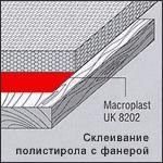 Macroplast UK 8202 / 5400 Набор ПУ клея с отвердителем для разнородных материалов, пастообразный, до -190°С 4 кг