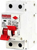 Выключатель дифференциального тока (дифавтоматы) e.elcb.stand.2.C16.30, 2р, 16А, C, 30мА с разделенных рукояткой Enext