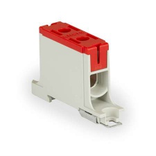 Клеммный блок универсальный 1-полюсный, красный, Al 6-50 мм², Cu 2.5-50 мм², 1000В DC