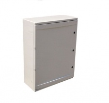 Шкаф ударопрочный из АБС-пластик e.plbox.350.500.195.45m.blank, 350х500х195мм, IP65 с панелью под 45 модулей Enext