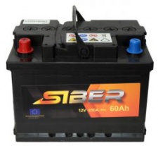 Аккумуляторная батарея 60 Siber euro 650A 242 * 175 * 175 SIBER