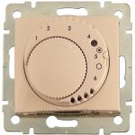 Galea Life Термостат для "теплої підлоги" з вимикачем, індикатором (в комплекті кабель та датчик) з лиц.панелью слонова кістка, Legrand