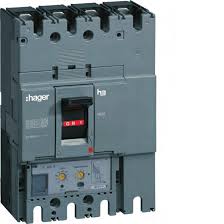 Автоматичний вимикач Hager h400, In=250А, 3п, 50kA, Трег./Мрег.