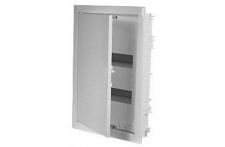 Щит встраиваемый Nedbox – с плоской металлической дверью цвет RAL 9010 – 2 рейки – 24+4 модулей, Legrand