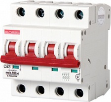 Модульний автоматичний вимикач e.industrial.mcb.100.3N.C40, 3р+N, 40А, C, 10кА