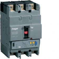 Автоматичний вимикач Hager x250, In=250А, 4п, 40kA, Трег./Мрег.