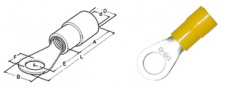 Кабельные наконечники с кольцом Haupa 4.0-6.0 M/3.5