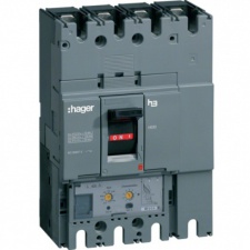 Автоматичний вимикач Hager h630, In=630А, 4п, 70kA, LSI