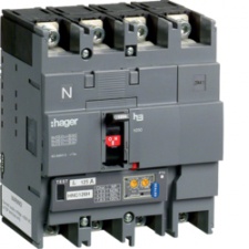 Автоматичний вимикач Hager h250, In=125А, 4п, 50kA, LSI