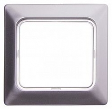 Рамка e.lux.12094L.1.fr.wp.aluminium для влагозащищенной розетки, &quot;алюминий&quot;