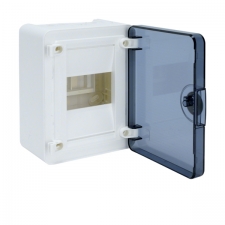 Щиток электрический HAGER GOLF внешней установки c прозрачной дверцей, 4 мод. (1x4)