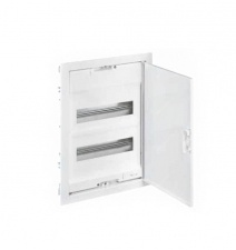 Щит встраиваемый Nedbox – со скругленной дверью белой RAL 9010 – 1 рейка – 12+2 модуля, Legrand