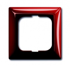 Рамка 1 пост Basic 55 червоний фойєр, 1725-0-1516, ABB