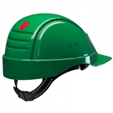 Каска защитная 3М, G2000DUV-GP с вентиляцией, зеленая, кожаная