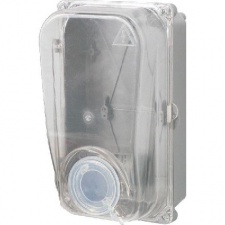 Шкаф пластиковый e.mbox.stand.plastic.n.f1.прозорачный, под однофазный счетчик, навесной с комплектом метизов Enext