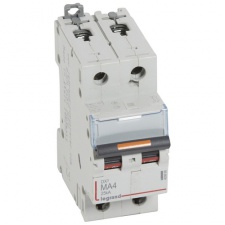 Автоматический выключатель DX³ – 25 кА – тип характеристики MA – 2П – 230/400 В~ – 4 А – 2 модуля, Legrand