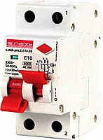 Выключатель дифференциального тока (диф автомат) e.elcb.pro.2.C10.30, 2р, 10А, C, 30мА с разделенных рукояткой