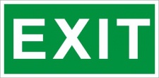 ПЭУ 012 «Exit» (240х125) РС-M