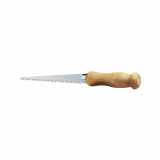 Ножовка по гипсокартону STANLEY, узкая, L=152мм, 6 зубьев на дюйм, с деревянной рукояткой.