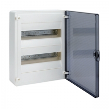 Щиток электрический HAGER GOLF внешней установки c прозрачной дверцей, 36 мод. (2x18)